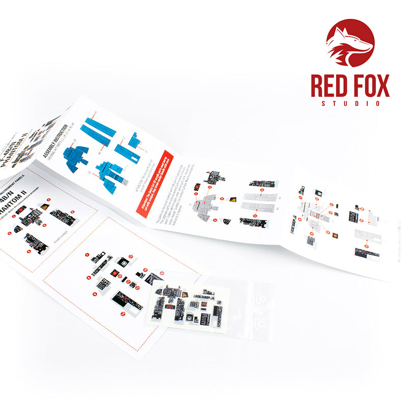 Red Fox RFS-48021 1:48 F-4B/N Phantom II 3D Instrument Panel
