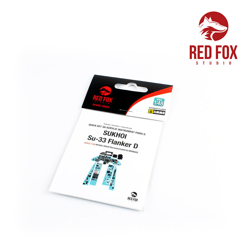 Red Fox RFS-48028 1:48 Su-33 Flanker D 3D Instrument Panel