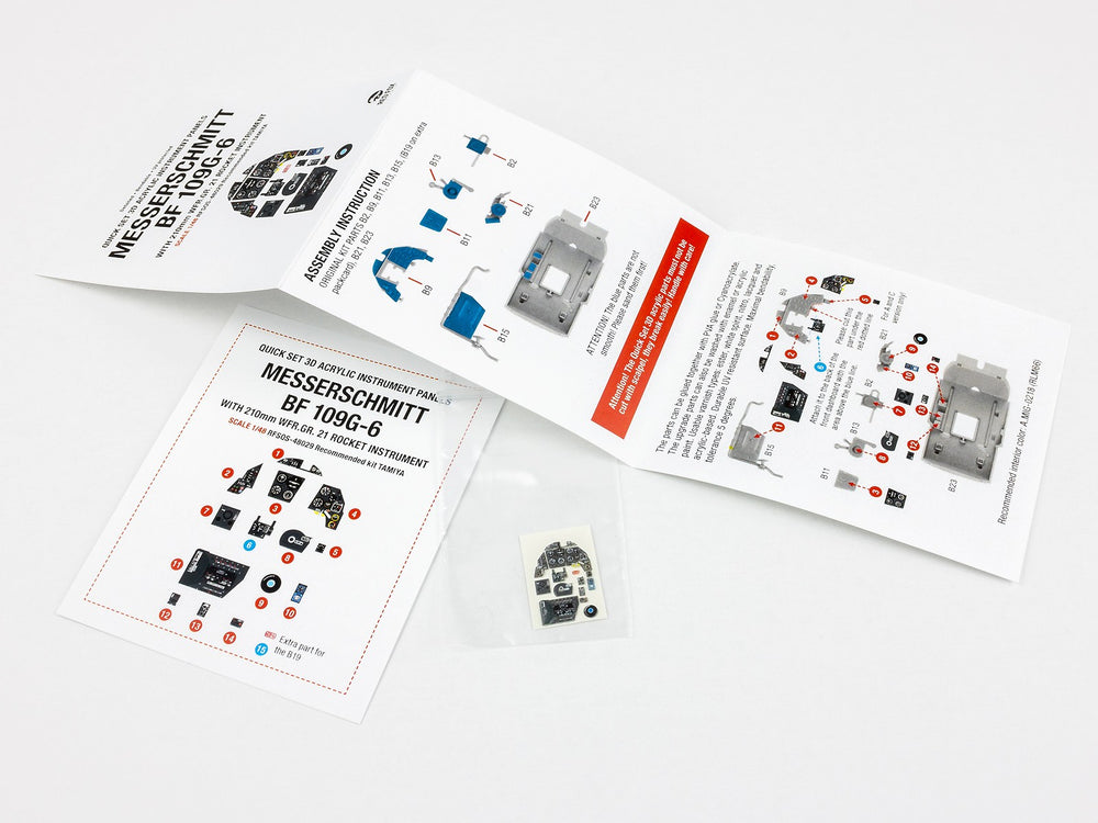 Red Fox RFS-48029 1:48 Bf-109G-6 WFR.GR.21 Rocket 3D Panel
