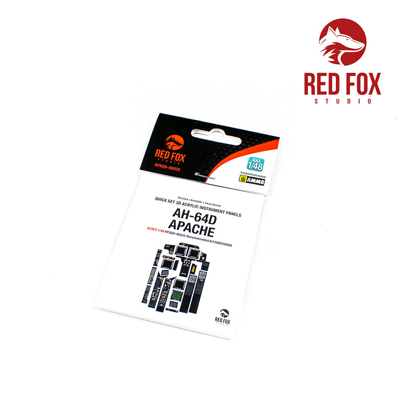 Red Fox RFS-48035 1:48 AH-64D Apache Longbow 3D Panel