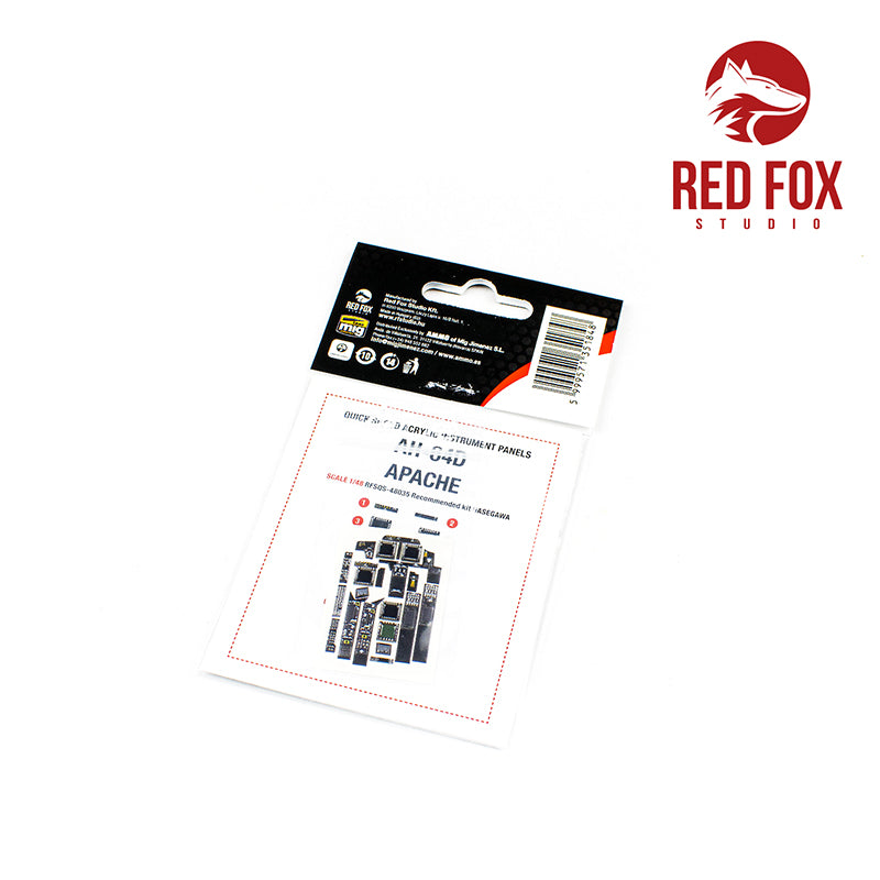 Red Fox RFS-48035 1:48 AH-64D Apache Longbow 3D Panel