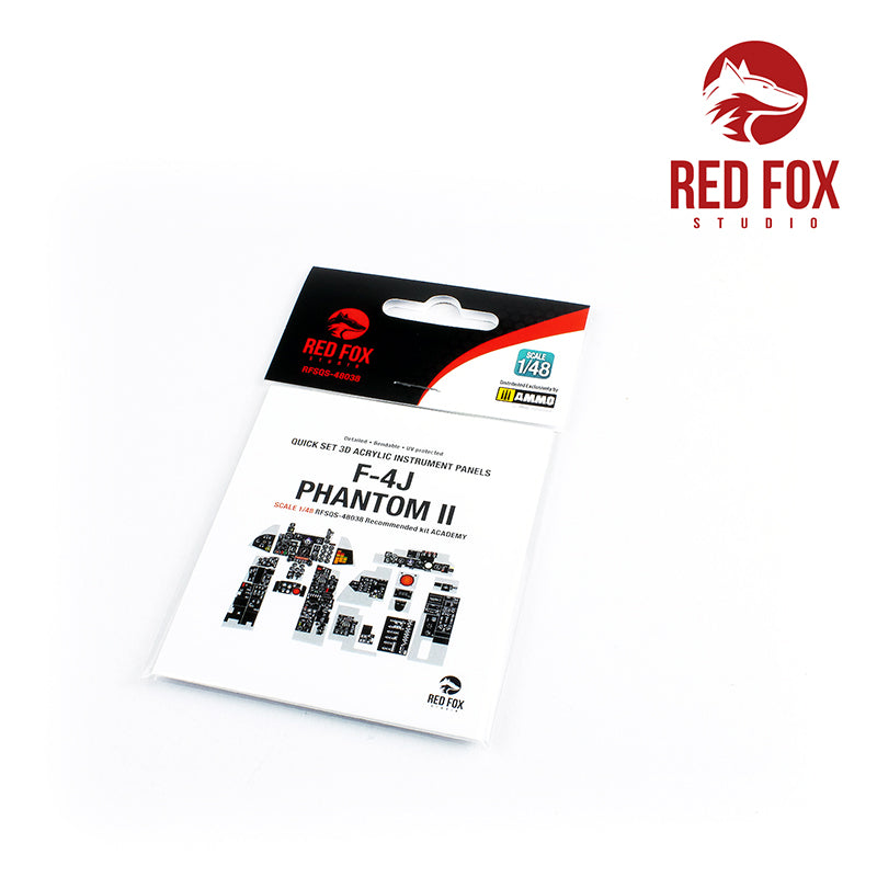 Red Fox RFS-48038 1:48 F-4J Phantom II 3D Instrument Panel