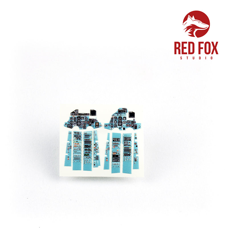 Red Fox Studio RFS-48040 1:48 Sukhoi Su-27UB Quick Set 3D Acrylic Instr. Panel