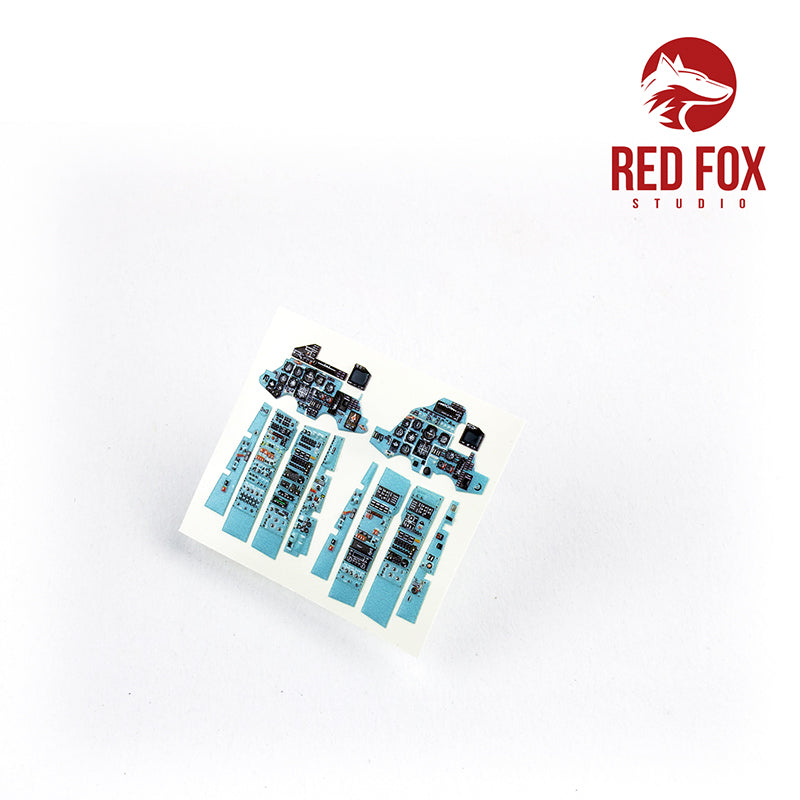 Red Fox Studio RFS-48040 1:48 Sukhoi Su-27UB Quick Set 3D Acrylic Instr. Panel
