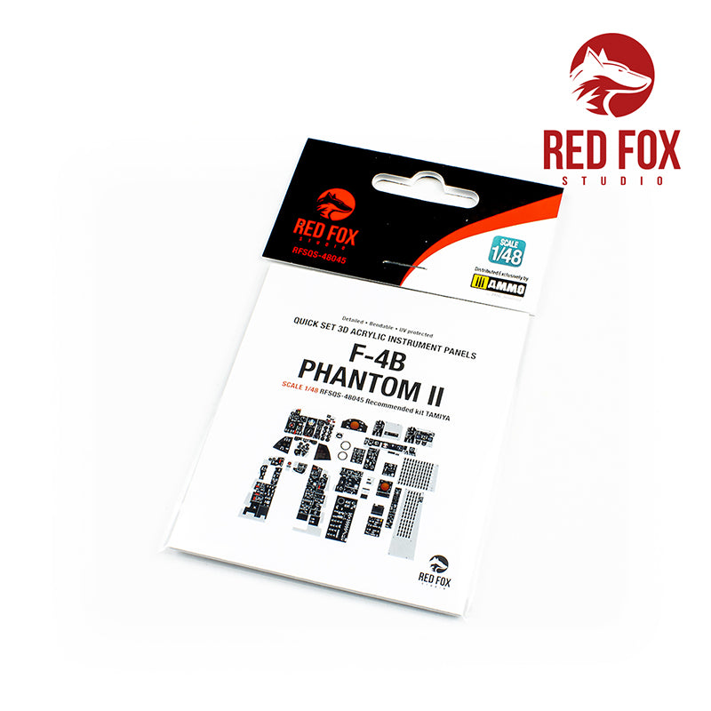 Red Fox RFS-48045 1:48 F-4B Phantom II 3D Instrument Panel
