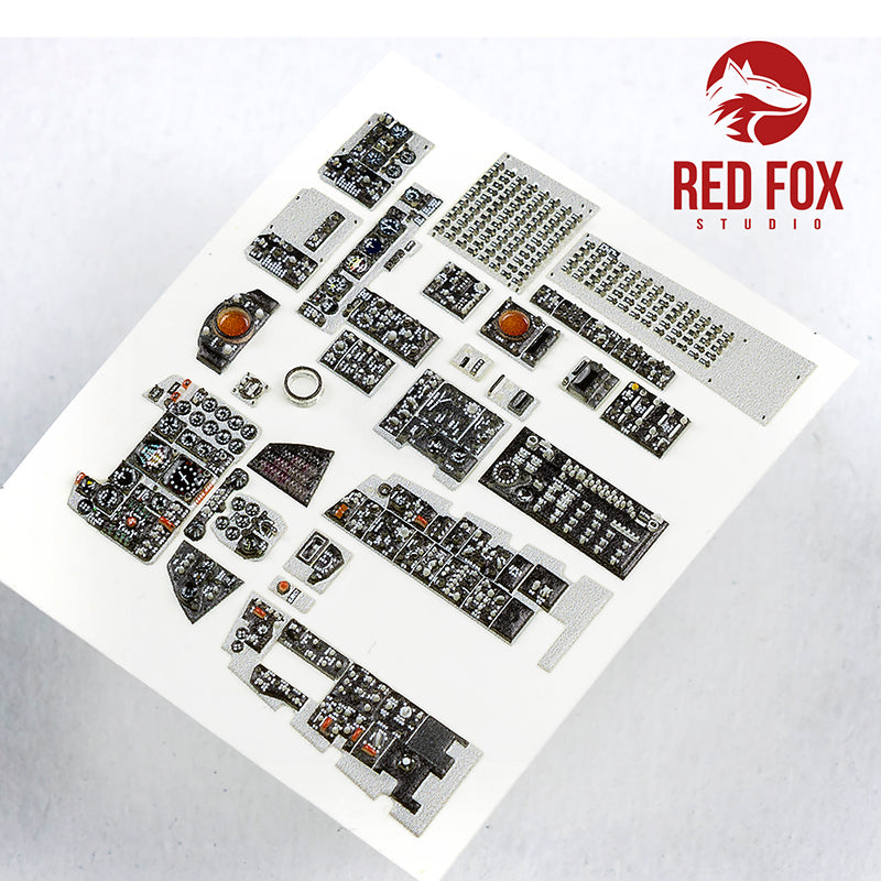 Red Fox RFS-48045 1:48 F-4B Phantom II 3D Instrument Panel