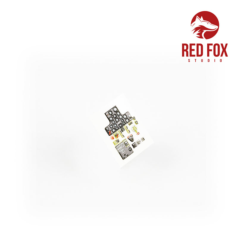 Red Fox Studio RFS-48048 1:48 Curtiss P-40B Warhawk 3D Acrylic Instrument Panel