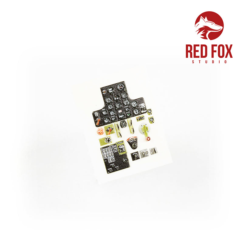 Red Fox Studio RFS-48048 1:48 Curtiss P-40B Warhawk 3D Acrylic Instrument Panel