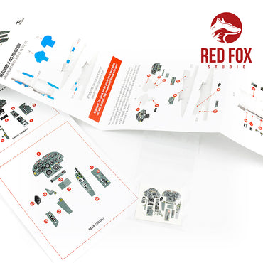 Red Fox Studio RFS-48049 1:48 Folland Gnat T.1 3D Acrylic Instrument Panel