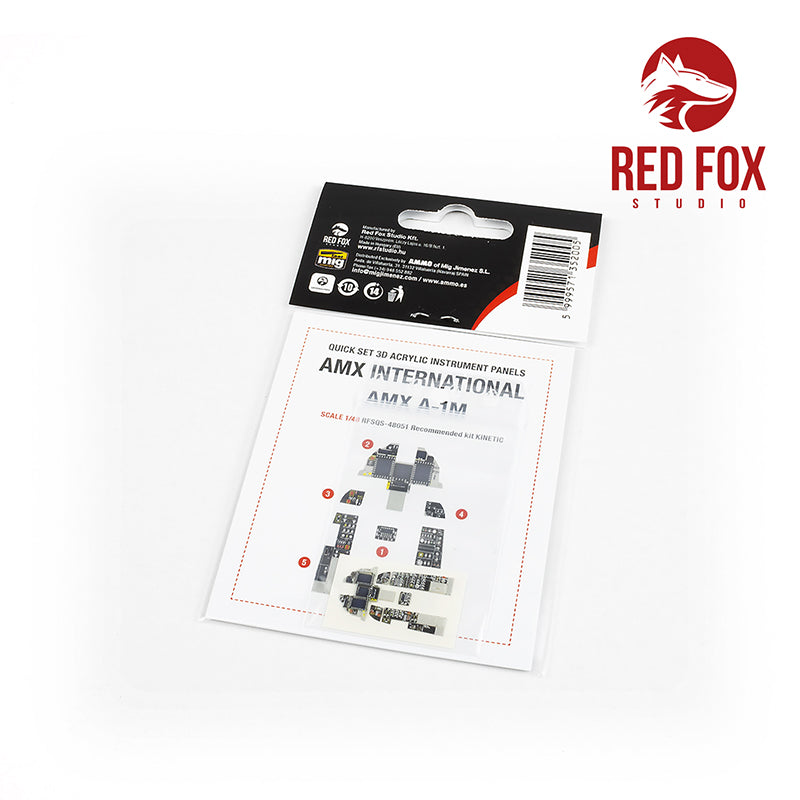 Red Fox Studio RFS-48051 1:48 AMX A-1M 3D Acrylic Instrument Panel