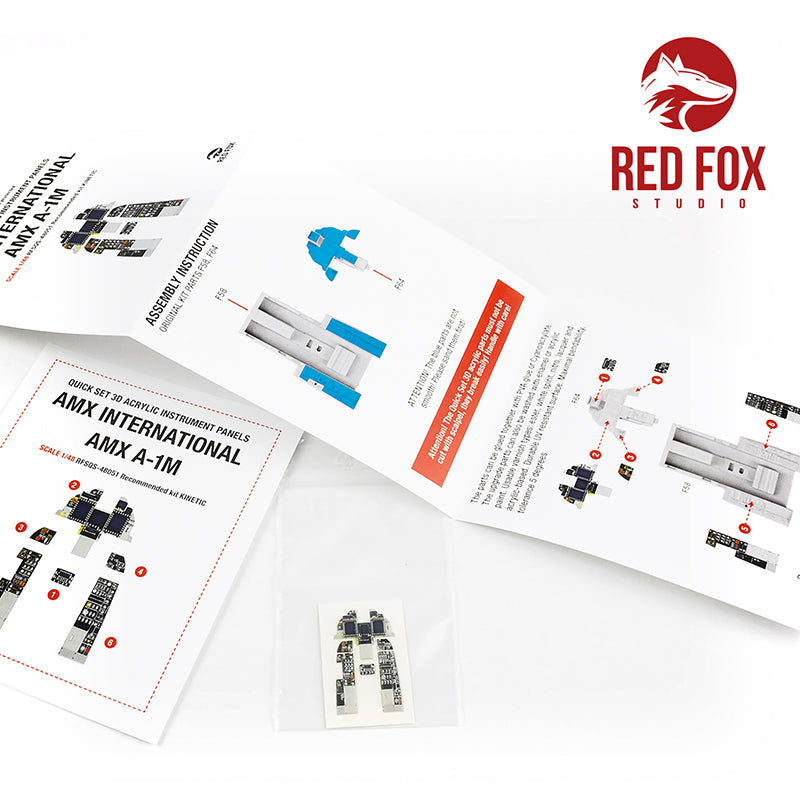 Red Fox Studio RFS-48051 1:48 AMX A-1M 3D Acrylic Instrument Panel