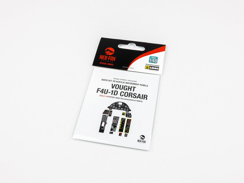 Red Fox Studio RFS-48063 1:48 Vought F4U-1D Corsair 3D Acrylic Instrument Panel