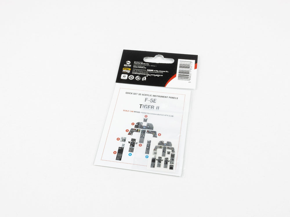 Red Fox Studio RFS-48068 1:48 Northrop F-5E Tiger II 3D Acrylic Instrument Panel