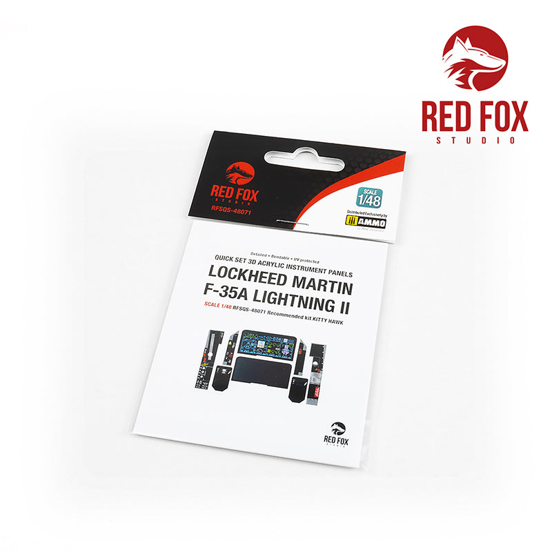 Red Fox RFS-48071 1:48 F-35A Lightning II 3D Instrument Panel