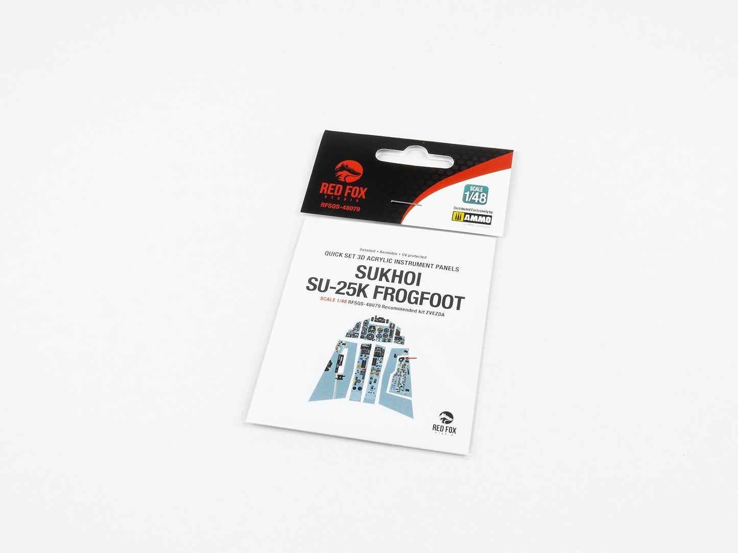 Red Fox Studio RFS-48079 1:48 Sukhoi Su-25K Frogfoot 3D Acrylic Instrument Panel