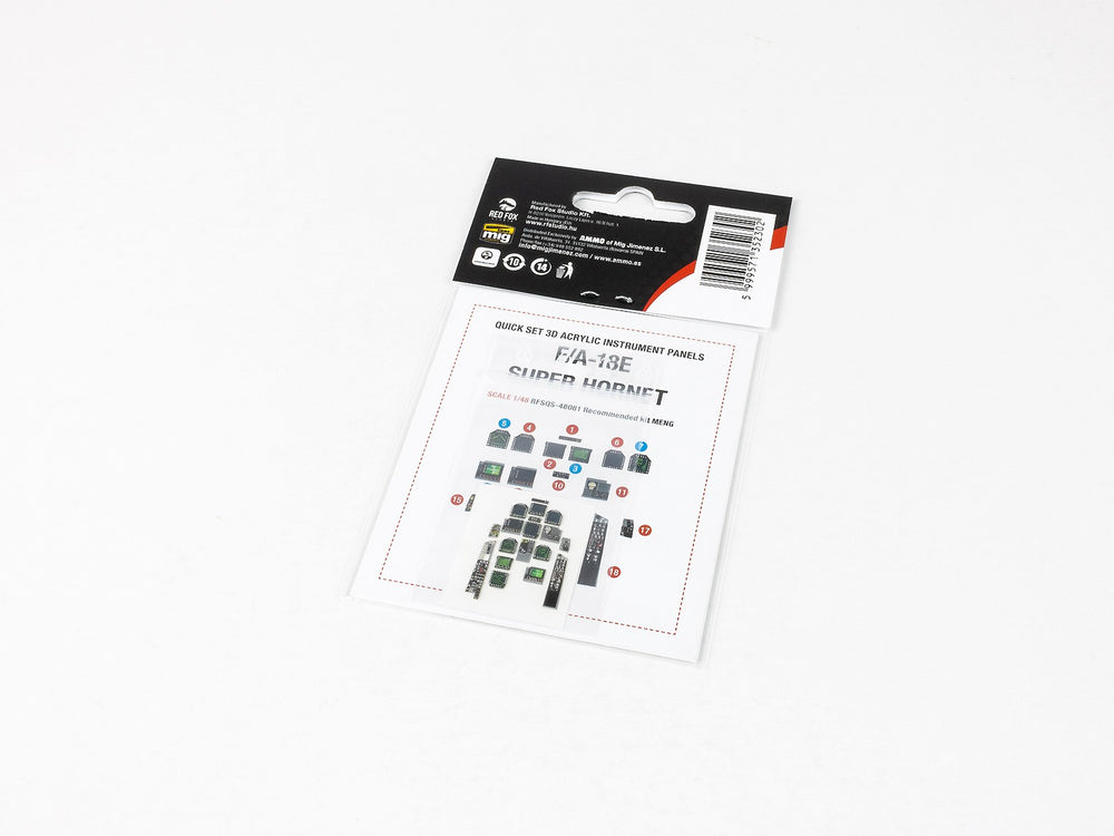 Red Fox Studio RFS-48081 1:48 Boeing F/A-18E Super Hornet 3D Instr. Panel