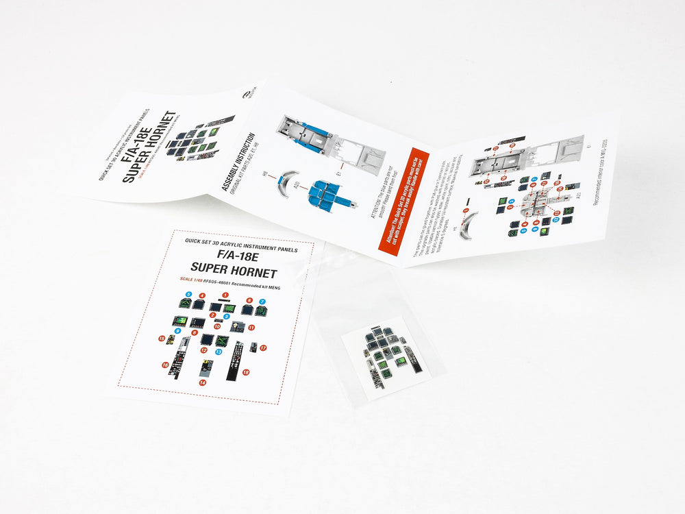 Red Fox Studio RFS-48081 1:48 Boeing F/A-18E Super Hornet 3D Instr. Panel