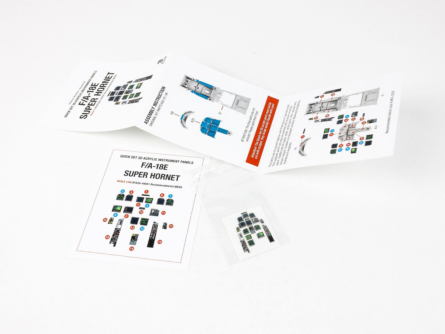 Red Fox Studio RFS-48081 1:48 Boeing F/A-18E Super Hornet 3D Instr. Panel