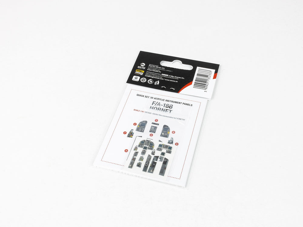 Red Fox RFS-48084 1:48 F/A-18B Hornet 3D Instrument Panel