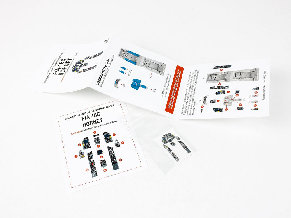 Red Fox RFS-48085 1:48 F/A-18C Hornet 3D Instrument Panel