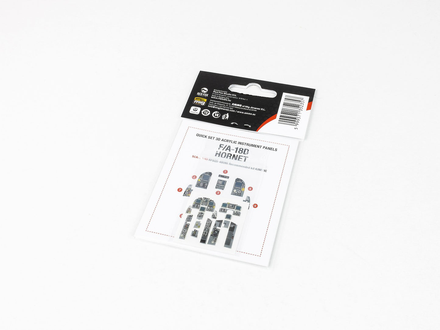 Red Fox RFS-48086 1:48 F/A-18D Hornet 3D Instrument Panel