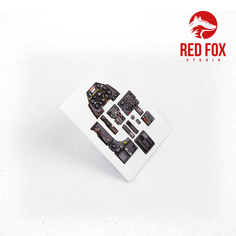Red Fox RFS-48092 1:48 F-51D Mustang 3D Instrument Panel