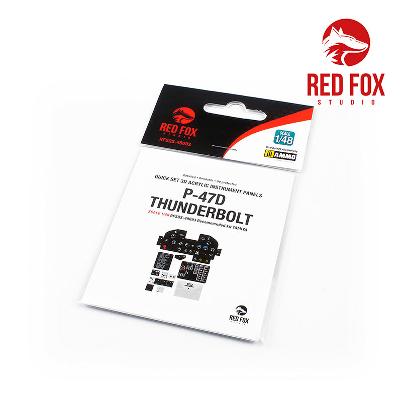 Red Fox RFS-48093 1:48 P-47D Thunderbolt 3D Instrument Panel