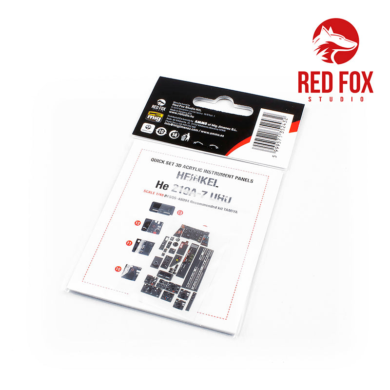 Red Fox RFS-48094 1:48 He-219A-7 Uhu 3D Instrument Panel