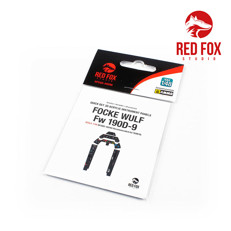 Red Fox RFS-48096 1:48 Fw-190D-9 3D Acrylic Instrument Panel