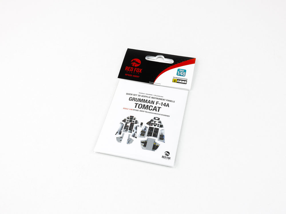 Red Fox Studio RFS-48097 1:48 Grumman F-14A Tomcat 3D Acrylic Instrument Panel
