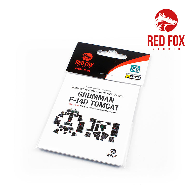 Red Fox RFS-48100 1:48 F-14D Tomcat 3D Acrylic Instrument Panel