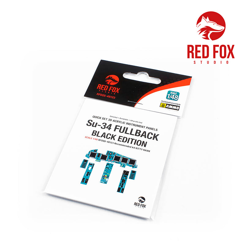 Red Fox RFS-48123 1:48 Su-34 Fullback Black Ed 3D Panel
