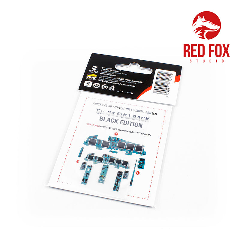 Red Fox RFS-48123 1:48 Su-34 Fullback Black Ed 3D Panel