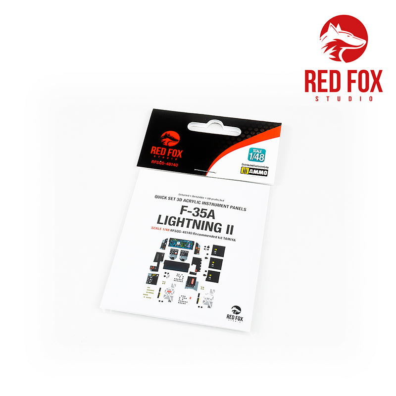 Red Fox RFS-48140 1:48 F-35A Lightning II 3D Instrument Panel