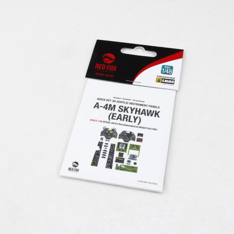 Red Fox RFS-48163 1:48 A-4M Skyhawk Early 3D Acrylic Instrument Panel
