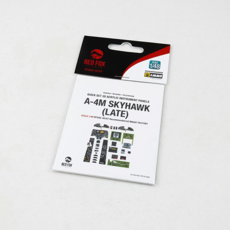 Red Fox RFS-48167 1:48 A-4M Skyhawk Late 3D Acrylic Instrument Panel