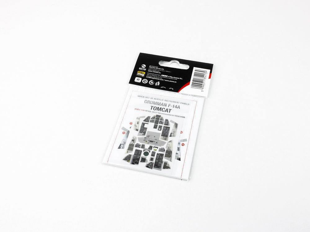 Red Fox Studio RFS-48177 1:48 Grumman F-14A Tomcat 3D Acrylic Instrument Panel