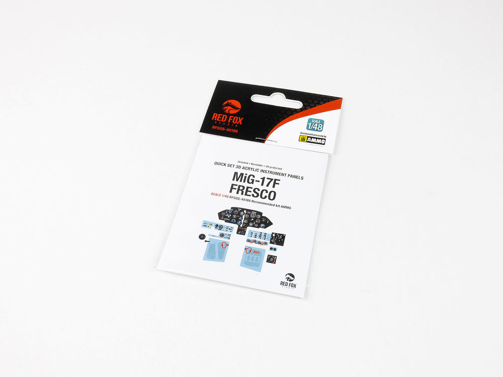 Red Fox RFS-48186 1:48 MiG-17F Fresco 3D Acrylic Instrument Panel