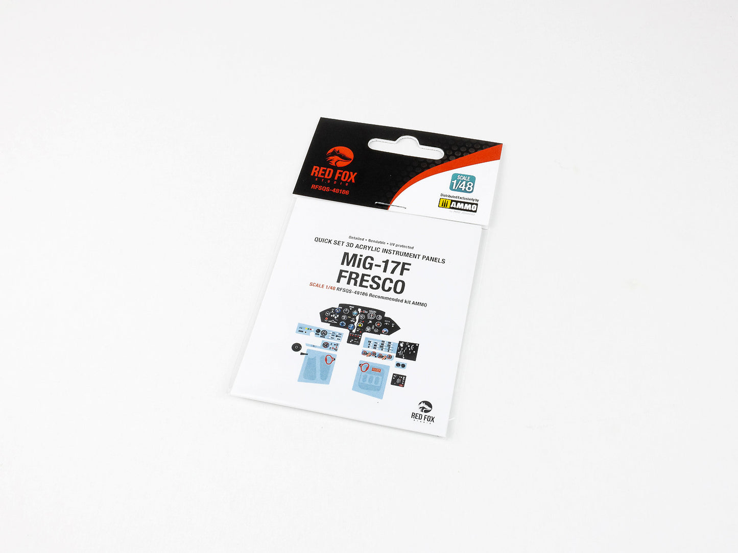 Red Fox RFS-48186 1:48 MiG-17F Fresco 3D Acrylic Instrument Panel