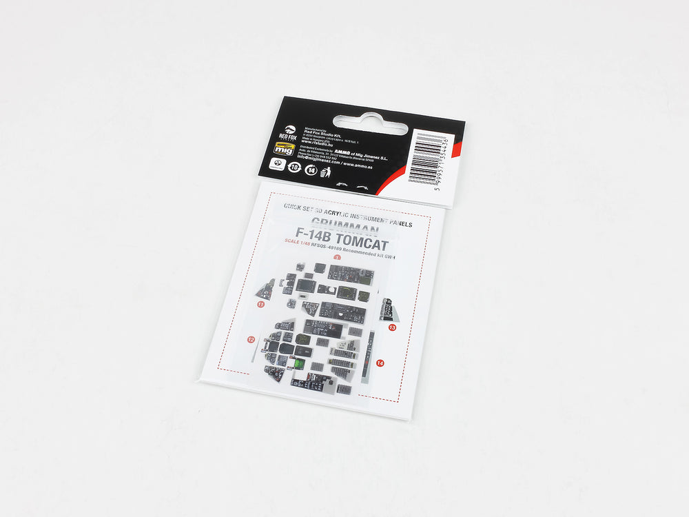 Red Fox Studio RFS-48189 1:48 Grumman F-14B Tomcat 3D Acrylic Instrument Panel