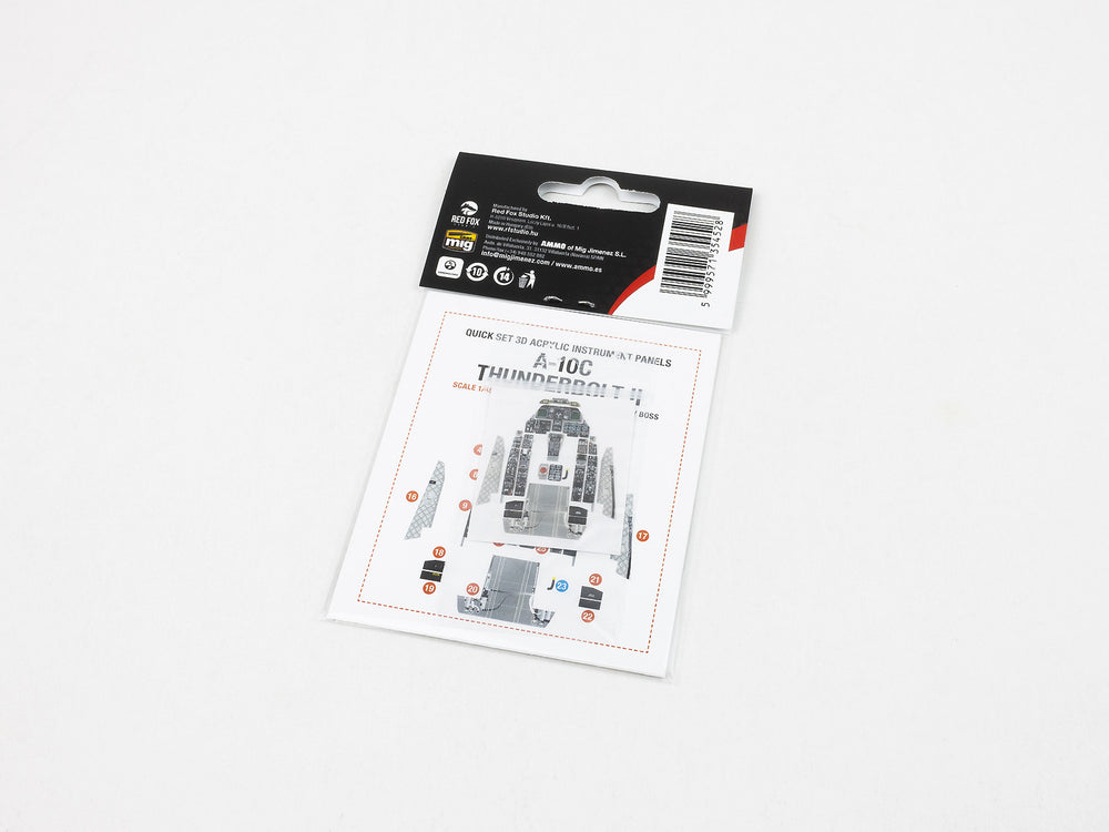 Red Fox RFS-48198 1:48 A-10C Thunderbolt II 3D Acrylic Instrument Panel