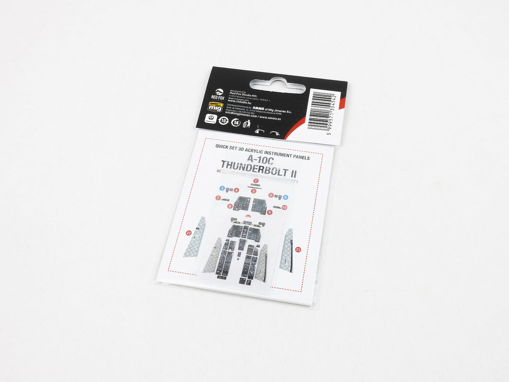 Red Fox RFS-48200 1:48 A-10C Thunderbolt II 3D Acrylic Instrument Panel