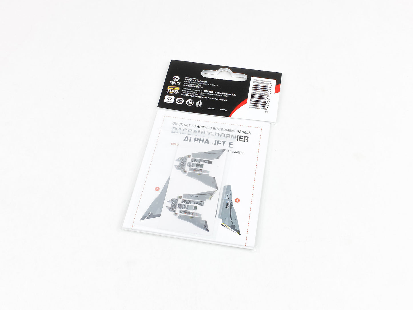 Red Fox RFS-48205 1:48 Alpha Jet E 3D Acrylic Instrument Panel