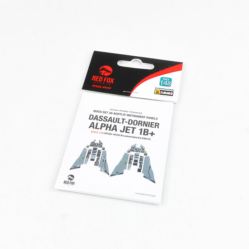 Red Fox RFS-48206 1:48 Alpha Jet 1B+ 3D Acrylic Instrument Panel