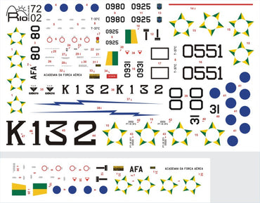 FCM RIO72002 1:72 Brazilian Military Trainers Stearman/Fairchild/T-37C