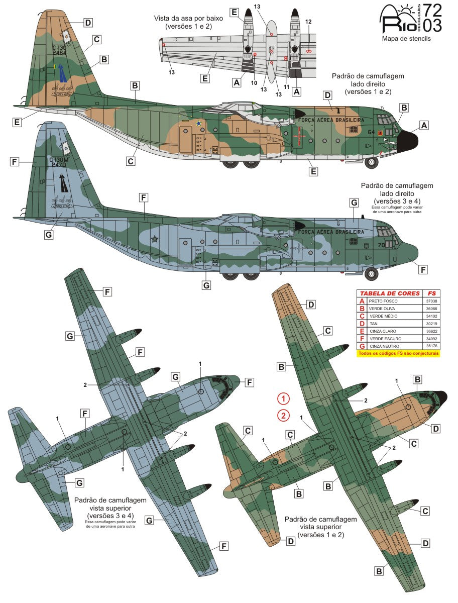 FCM RIO72003 1:72 Lockheed C-130 Hercules