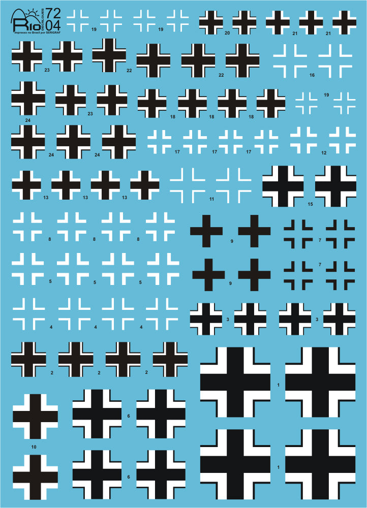FCM RIO72004 1:72 Luftwaffe insignias