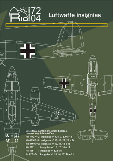 FCM RIO72004 1:72 Luftwaffe insignias