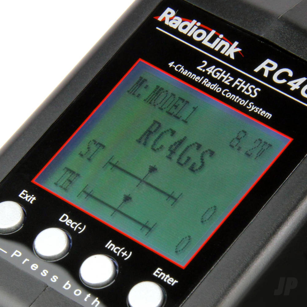 RadioLink RC4GS-V2 2.4GHz 4-Channel Tx with 1x R6FG-V3 (Gyro Rx) and 1x R6F-V2 (Standard Rx) T041000