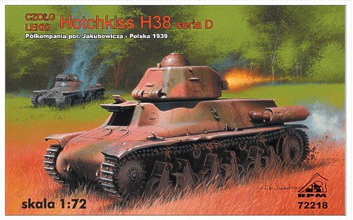 RPM RPM72218 1:72 French Hotchkiss H-38 Series D Poland 1939 with 37mm SA18 gun